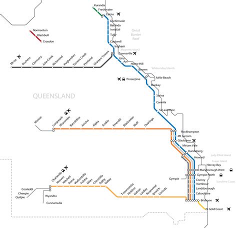 queensland rail map
